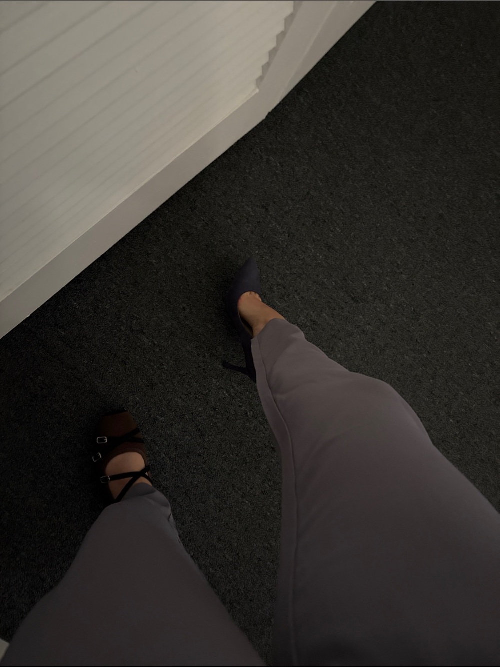 Women's Tailored Gray High-Rise Pants
